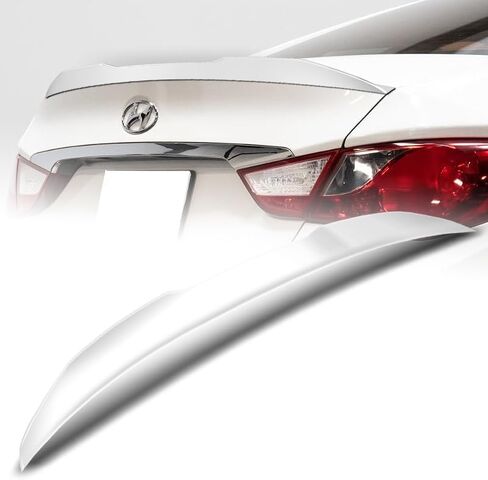 ترقب مواد ABS المضبوطة على طراز V-Strunk Lid Spoiler Wing متوافق مع 2011-2014 Hyundai Sonata ، والملحقات الخارجية للسيارة ، وقطع غيار بديل أدوات هيئة السيارات (Matt Black) in Kuwait