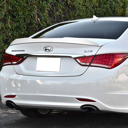 ترقب مواد ABS المضبوطة على طراز V-Strunk Lid Spoiler Wing متوافق مع 2011-2014 Hyundai Sonata ، والملحقات الخارجية للسيارة ، وقطع غيار بديل أدوات هيئة السيارات (Matt Black) in Kuwait