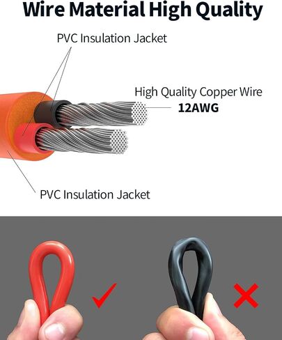 10fts Solar to XT60 Connector Charge Extrex Cable 12awg 3M ، Tonton M-C-4 إلى XT60 كابل الطاقة الشمسية لمحطة الطاقة المحمولة في سلسلة Ecoflow River & Delta ، مولد الطاقة الشمسية ، لوحة شمسية قابلة للطي RV in Kuwait