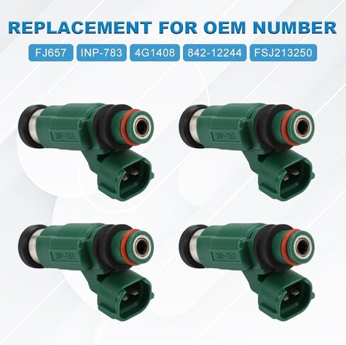 JDMON FJ657 4Pcs Fuel Injectors Compatible with Mazda Protege 2001-2003, Protege5 2002-2003 2.0L L4 Replacement for INP-783 4G1408 842-12244 FSJ213250 in Saudi Arabia