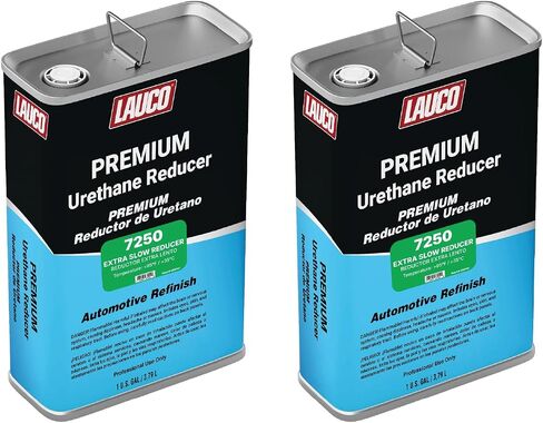 LAUCO Extra Slow Urethane Grade Reducer (7250), 1 Gallon, > 95°F - for Automotive Paint and Industrial Paint Use - High Performance Automotive Grade (Extra Slow - One Gallon) in Saudi Arabia