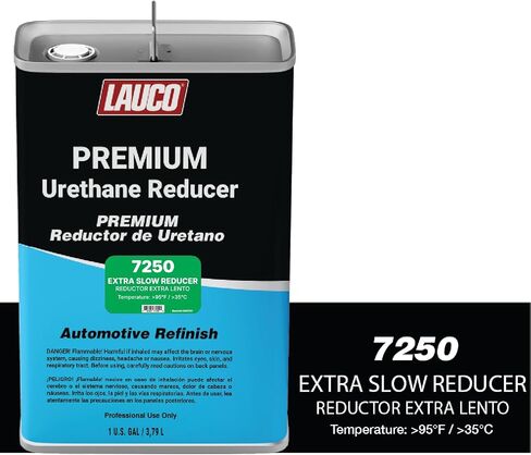 LAUCO Extra Slow Urethane Grade Reducer (7250), 1 Gallon, > 95°F - for Automotive Paint and Industrial Paint Use - High Performance Automotive Grade (Extra Slow - One Gallon) in Saudi Arabia