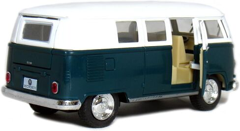 مجموعة من 4 مركبات: 5 بوصات 1962 VW Classic Van Flowers مع لوح ركوب الأمواج (أحمر، أخضر، كستنائي، أصفر) in Saudi Arabia