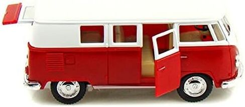 KiNSMART 1962 Volkswagen Classic Bus Set Of 4 With Surfboard and Hippy Decals Bus 1:32 Scale 5 Inch Die Cast Metal Model Toy Van, Pullback Acation in Kuwait