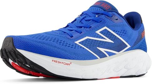 New Balance Men's M880C14 Running Shoe, White/NEO Flame/Black, 8.5 in Saudi Arabia