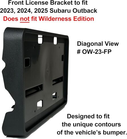 C&C Car Worx Front License Plate Frame/Bracket Compatible with 2023, 2024, 2025 Subaru Outback Wagon (Will NOT Fit The Wilderness Edition!) in Saudi Arabia