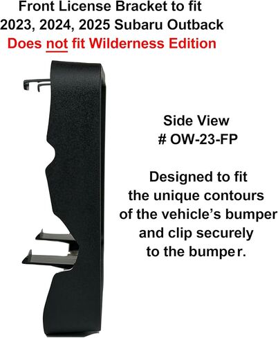 C&C Car Worx Front License Plate Frame/Bracket Compatible with 2023, 2024, 2025 Subaru Outback Wagon (Will NOT Fit The Wilderness Edition!) in Saudi Arabia