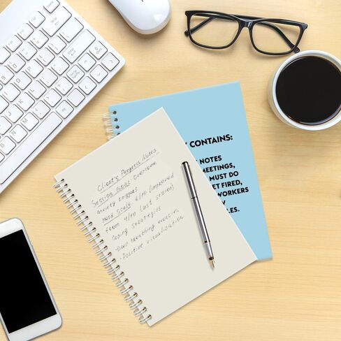 Pointless Notes From Boring Meetings Funny Black Golden Spiral Notebook, Humorous Office Gifts, Gag Gifts for Coworkers, Funny Office Sarcastic Gifts for Coworkers,Team Members, Employees in Kuwait