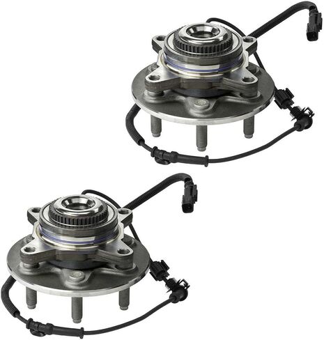 Detroit Axle - 4WD Front Wheel Bearing Hubs for Ford 2011-2014 F-150 [SVT Raptor, with 6 Stud Hub], 2 Wheel Bearing Hubs Assembly 2012 2013 Replacement in Saudi Arabia