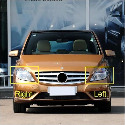 Headlight Housing Compatible For Mercedes-Benz B-Class W246 B180 B200 2012 2013 2014 2015 Front Headlamp Lens Cover Headlight Lampshade Glass Lamp Shell Mask(Left and Right) in Saudi Arabia