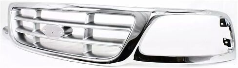مجموعة مصبغة مع إدراج قابل للطلاء متوافق مع 1999-2004 Ford F-150 F-250 Heritage Chrome Shell in Kuwait