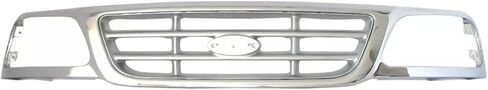 مجموعة مصبغة مع إدراج قابل للطلاء متوافق مع 1999-2004 Ford F-150 F-250 Heritage Chrome Shell in Kuwait