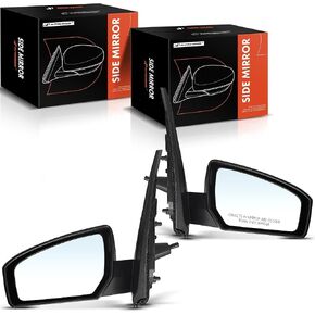 A-Premium Pair (2) سائق ومرآة باب جانبية للركاب-متوافق مع Nissan Sentra Base 2007 2008 2008 2010 2011-غير مسخن غير مسمار خارج المرآة الخلفية الخلفية in Saudi Arabia