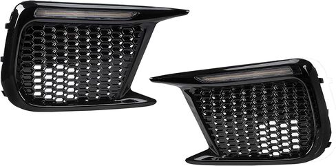 HECASA LED Fog Lights Covers Compatible with 2018-2021 Subaru WRX STI White Amber LED DRL Daytime Running Light & Amber Turn Signal Fog Lamp Covers Left Right Replacement for 57731VA410 57731VA400 in Saudi Arabia