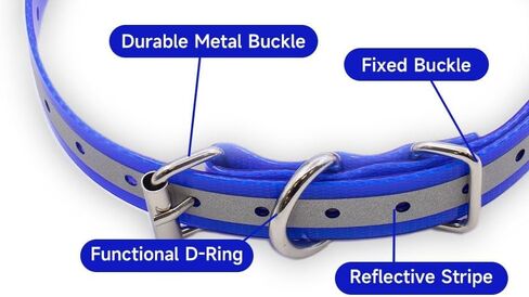 Replacement ¾" Collar Strap Bands with Double Buckle Loop Training for All Brands of Pet Shock Bark e Collars and Fences. in Saudi Arabia