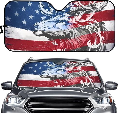 Mexican Flag Car Windshield Sun Shade,Foldable Front Window Blocks Heat,Sun Visor Cover for Car Windshield Keep Cool Universal Fit in Kuwait