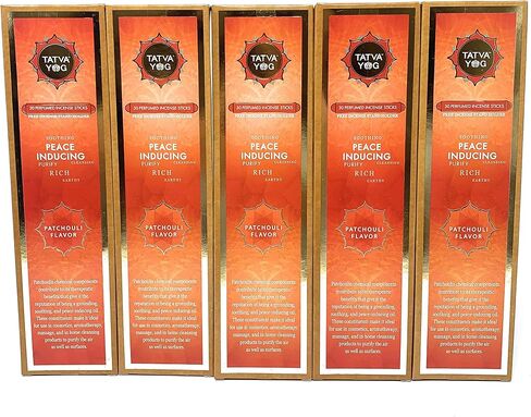 30 Perfumed Incense Sticks with Free Incense Stand Holder | Sandalwood | Rose | Jasmine | Patchouli | Lavender | Gardenia | Flavors (5, Patchouli Flavor) in Saudi Arabia