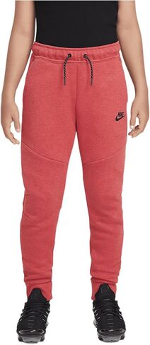 Nike Sportswear Tech Fleece Big Kids ’Kggers (HV5869-672 ، University Light Red Heather/Black/Black) in Kuwait