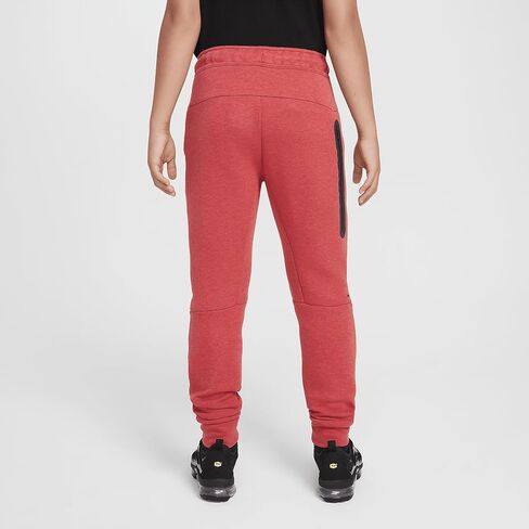 Nike Sportswear Tech Fleece Big Kids ’Kggers (HV5869-672 ، University Light Red Heather/Black/Black) in Kuwait