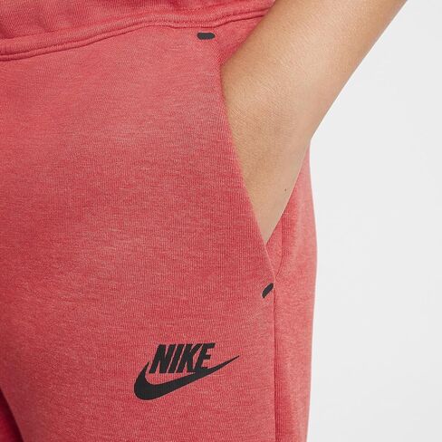 Nike Sportswear Tech Fleece Big Kids ’Kggers (HV5869-672 ، University Light Red Heather/Black/Black) in Kuwait