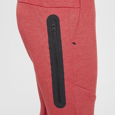 Nike Sportswear Tech Fleece Big Kids ’Kggers (HV5869-672 ، University Light Red Heather/Black/Black) in Kuwait