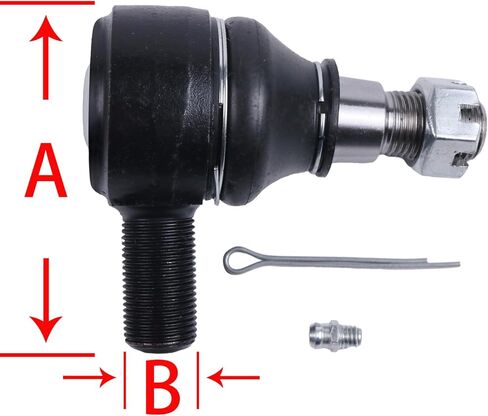 AIVWUMOT Tractor Power Steering Cylinder End 18 Rh Thread A40962 Compatible with Case-IH 1394 480B 480C 480CK 480D 480D 480F 480LL 580CK 580 580B 580C 580D 580F 580G 580SD 580SE 480LL 586D 585E in Saudi Arabia