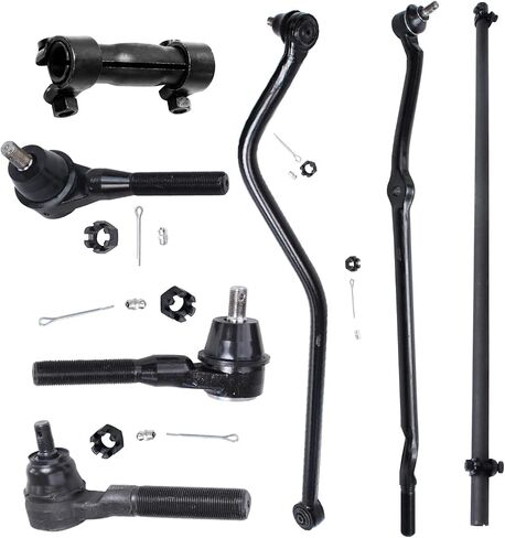 Detroit AXLE-مجموعة التعليق 7PC Front 71-01 Jeep Cherokee ، 91-92 Comanche ، TIE TIE INNER end end end bar track bar 1991 1992 1993 1995 1995 1996 1997 1998 1999 2000 2001 in Saudi Arabia