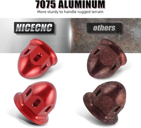 Nicecnc دراجة نارية محور الأمامي المكسرات المتوافقة مع Yamaha Raptor 700 YFM700 2013 2015-2024 ، Raptor 700 YFM700R 2007-2008 2014 ، YFZ450 2007-2009 2012-2013 Front Spindle Nous ، انظر Fitments in Saudi Arabia