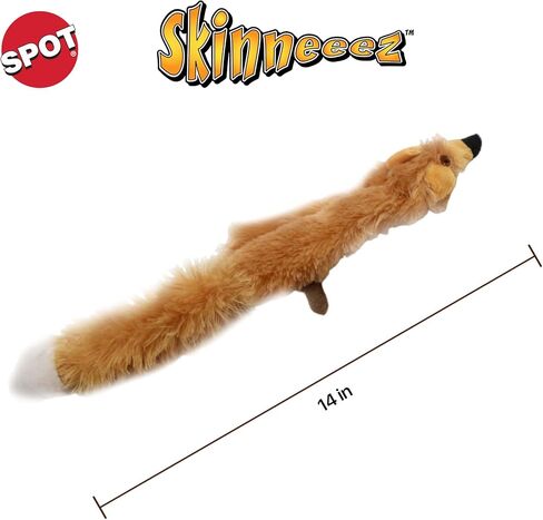 SPOT Skinneeez Stuffless Dog Toy with Squeaker | Plush Tug of War Skunk Squeak Toy for Small and Large Dog Breeds | Machine Washable | Large in Saudi Arabia