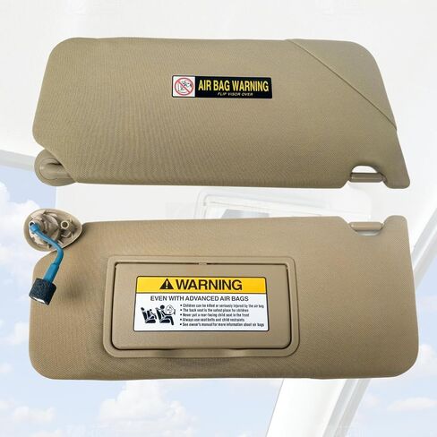 Car Sun Visor for Honda Accord 2008-2017 ، Left Driver Side Sun Visor Replass for Honda Accord 2008 2009 2010 2011 2012 2014 2015 2015 2017،83280ta5a51za ， beige in Kuwait