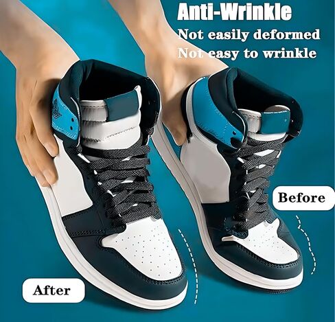 4 Pairs Shoe Crease Protector, Sneaker Crease Protector, Crease Guards, Anti-Wrinkle Shoes Crease Protector, Toe Box Decreaser for Men's US Size 7-12 in Saudi Arabia