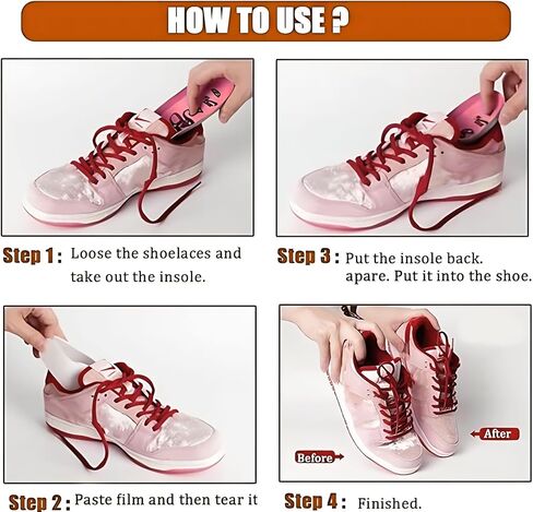 4 Pairs Shoe Crease Protector, Sneaker Crease Protector, Crease Guards, Anti-Wrinkle Shoes Crease Protector, Toe Box Decreaser for Men's US Size 7-12 in Saudi Arabia