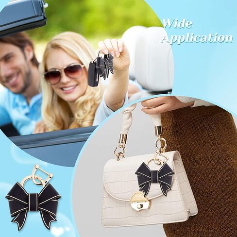 Wadorn Bowknot Keychain للنساء ، Pu Leather Cute Bow Key Ring Personalized Car Key Holder Presh Handbag Charm with d Ring Backpack Decorations Craft Accessories Gift ، Pink in Saudi Arabia