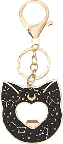 Cherry Blossom Keychain - Bag Charms with Pink Can Opener, Bottle Opener Keychain - Compact Durable Alloy Charm for Backpacks, Wallets & Travel Accessories in Saudi Arabia