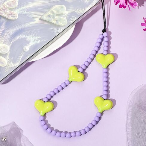 Phone Charms-1PC Shiny Red Cherry Charm Strap Universal Cell Phone Lanyard Wrist Strap Beaded Phone Chain String Handmade for Phone Case Women Bag (Shiny Red Cherry A, 1PC) in Kuwait