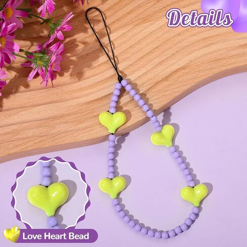 Phone Charms-1PC Shiny Red Cherry Charm Strap Universal Cell Phone Lanyard Wrist Strap Beaded Phone Chain String Handmade for Phone Case Women Bag (Shiny Red Cherry A, 1PC) in Kuwait