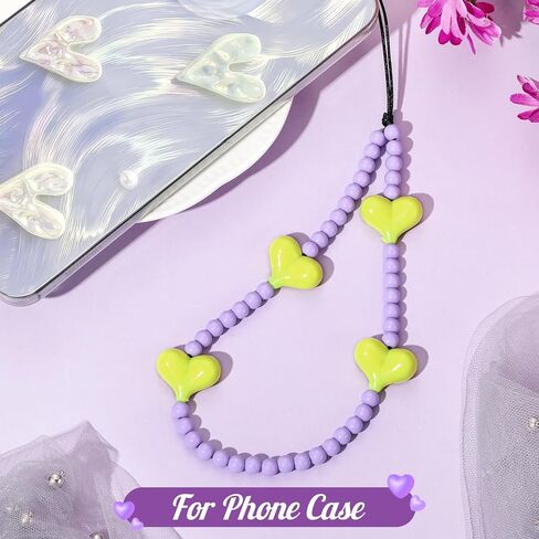 Phone Charms-1PC Shiny Red Cherry Charm Strap Universal Cell Phone Lanyard Wrist Strap Beaded Phone Chain String Handmade for Phone Case Women Bag (Shiny Red Cherry A, 1PC) in Kuwait