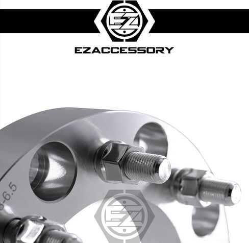 ezaccessory 2 Wheel Adapters Spacers 8x6.5 to 8x6.5 | 8x165 to 8x165 | Fits Chevy GMC C2500/K2500 88-10 | 1" Thick 14x1.5 Studs in Saudi Arabia