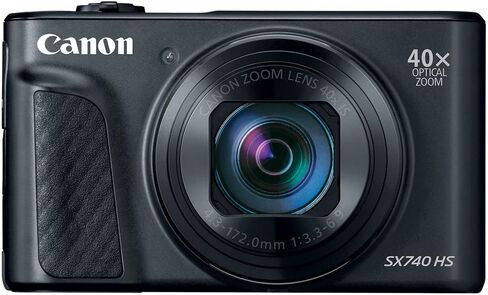 Canon PowerShot SX740 HS Digital Camera (Silver) (2956C001) + 64GB Memory Card + 2 x NB13L + Corel Photo Software + Charger + Card Reader + LED Light + Soft Bag + More (Renewed) in Saudi Arabia