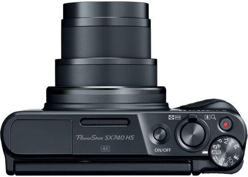 Canon PowerShot SX740 HS Digital Camera (Silver) (2956C001) + 64GB Memory Card + 2 x NB13L + Corel Photo Software + Charger + Card Reader + LED Light + Soft Bag + More (Renewed) in Saudi Arabia