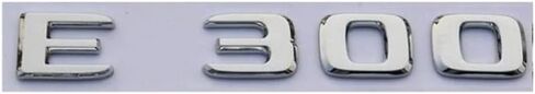 New Chrome ABS Leach Trunk Letters Badge Badge Emblems Sticker for E Class E300 4Matic 2017 2018 2019 2020 (E300) in Saudi Arabia
