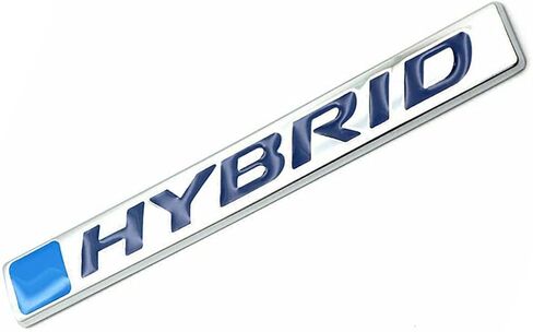 1PC Hybrid Fender Emblem 3D Metal Badge Decal FIT for Universal Truck CAR (Blue Silver) in Saudi Arabia