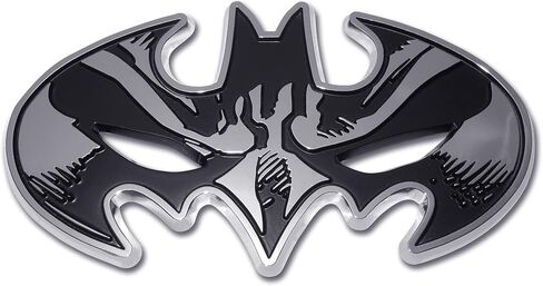 Elektroplate مرخص رسميًا من شركة Batman Mask للسيارات والشاحنات وجميع السيارات | ملاءمة عالمية في 4 "× 2.25" | مقاومة للطقس in Saudi Arabia