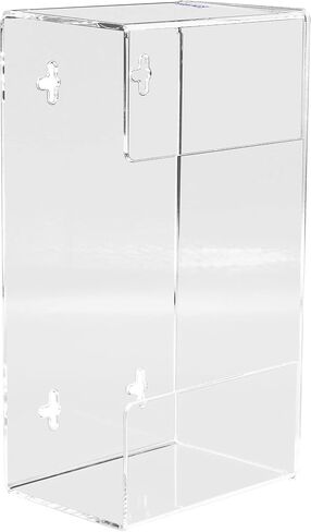 Kantek Acrylic Glove Dispenser, Quad Box Capacity, 10.3-Inch Wide x 3.8-Inch Deep x 20.8-Inch High, Clear (AH140) in Kuwait