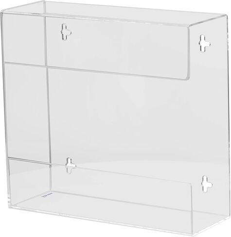 Kantek Acrylic Glove Dispenser, Quad Box Capacity, 10.3-Inch Wide x 3.8-Inch Deep x 20.8-Inch High, Clear (AH140) in Saudi Arabia