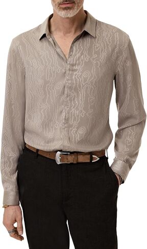 John Varvatos Men's Hickory Shirt in Saudi Arabia