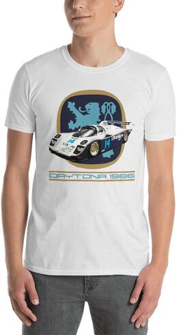 1986 Holbert-Lowenbrau Derek Bell 962 IMSA GTP Racecar T-Shirt in Saudi Arabia