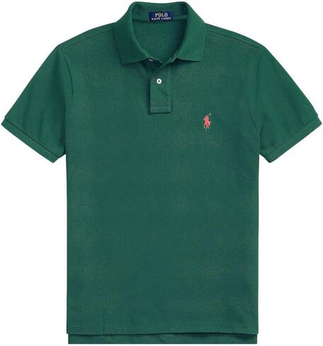 POLO RALPH LAUREN Men Custom Fit Mesh Pony Logo Shirt (XXL, NewForest) in Saudi Arabia