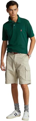POLO RALPH LAUREN Men Custom Fit Mesh Pony Logo Shirt (XXL, NewForest) in Saudi Arabia