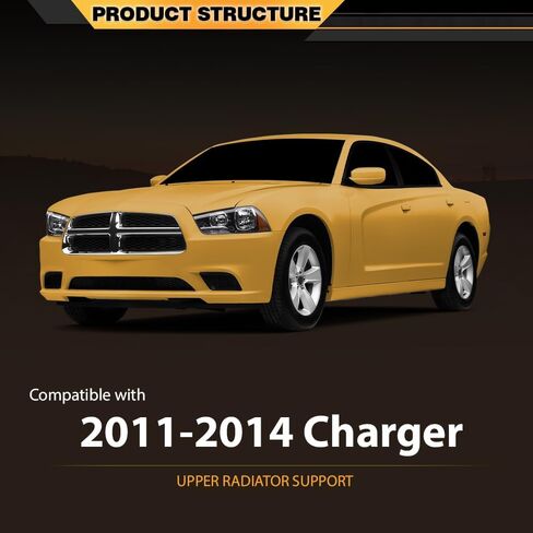 دعم الرادياتير العلوي متوافق مع Dodge Charger 2011-2014 Black Tie Bar 68142202AA ، CH1225235 in Saudi Arabia